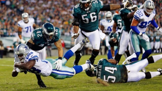 Kurt Coleman, Brandon Graham, Felix Jones